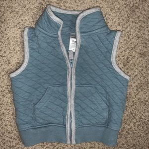 SOLD Quilt knit vest baby boy or girl
